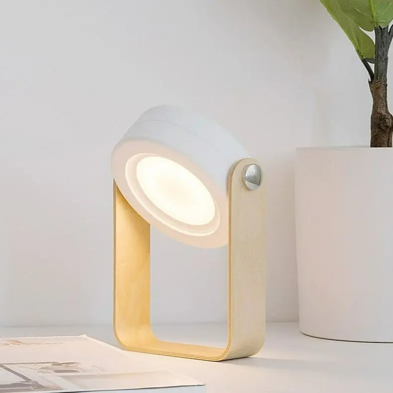 Wood Handle Foldable LED Night Lamp Jules™ Spingar.com