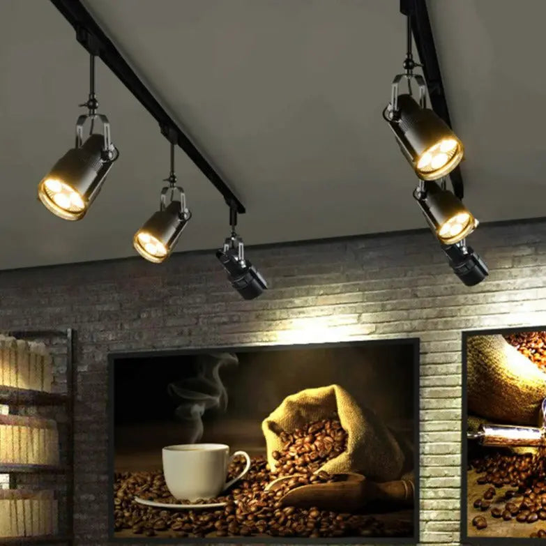 Industrial Retro LED Rail Spotlights SPINGAR.COM