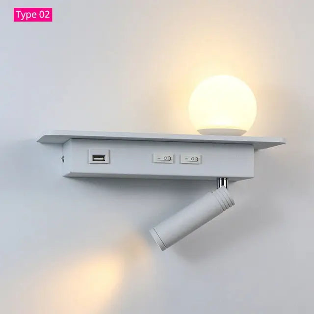 Deco USB LED Wall Lamp Ashleya™ Spingar.com