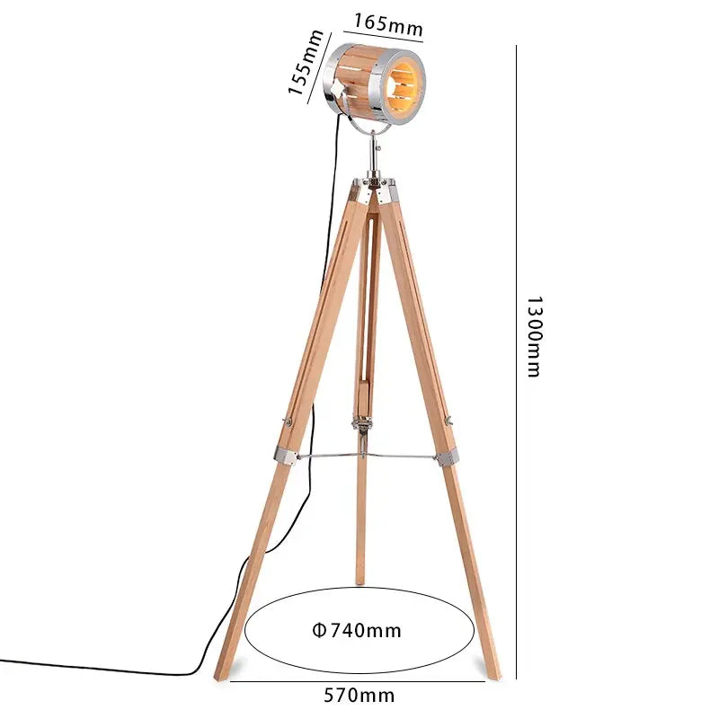 Industrial Retro Tripod LED Floor Light Aron™ Spingar.com
