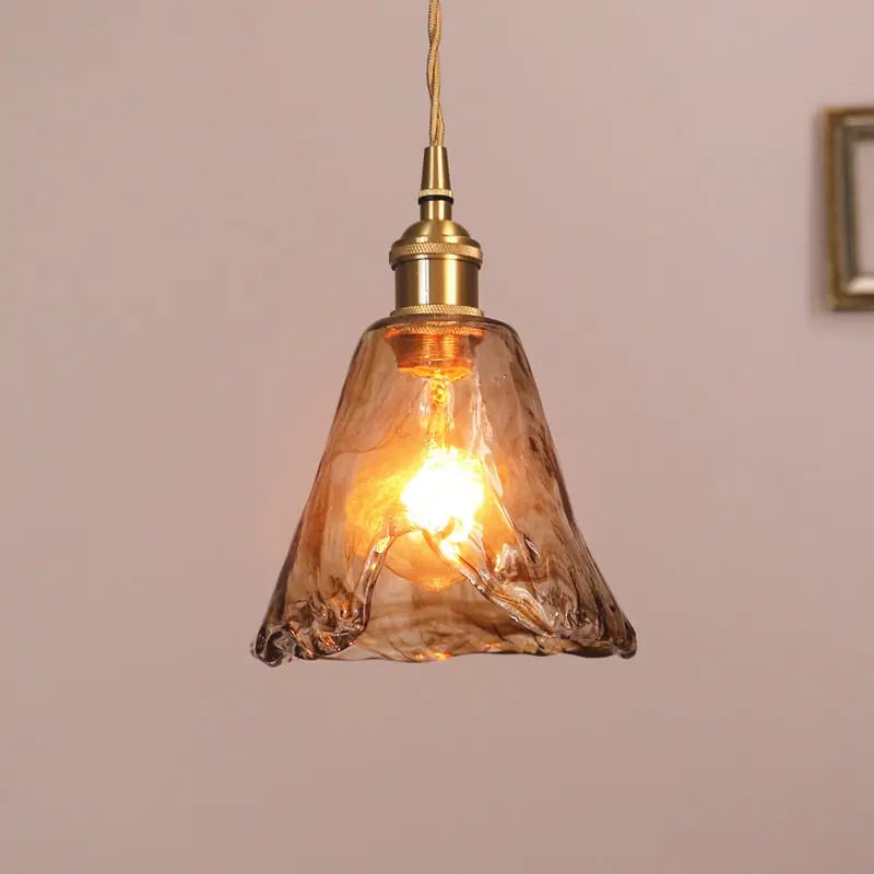 Nordic Brass Glass LED Pendant Lamp SPINGAR.COM