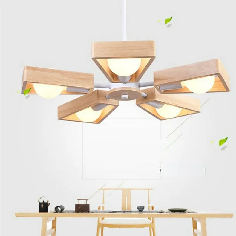 Modern Wood LED Pendant Lamp Kade SPINGAR.COM