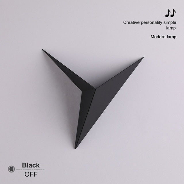 Modern Triangle Shape LED Wall Light Silvano™ Spingar.com