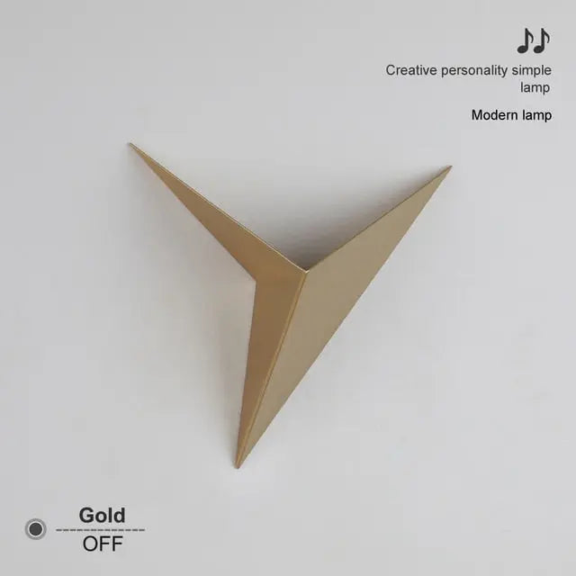 Modern Triangle Shape LED Wall Light Silvano™ Spingar.com