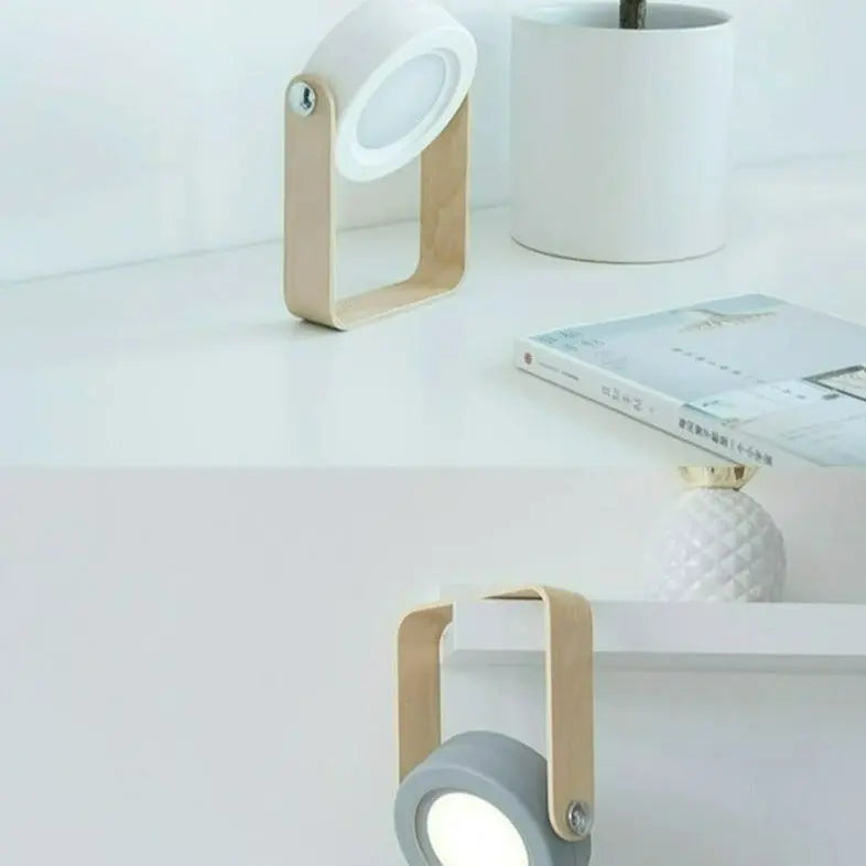 Wood Handle Foldable LED Night Lamp Jules™ Spingar.com