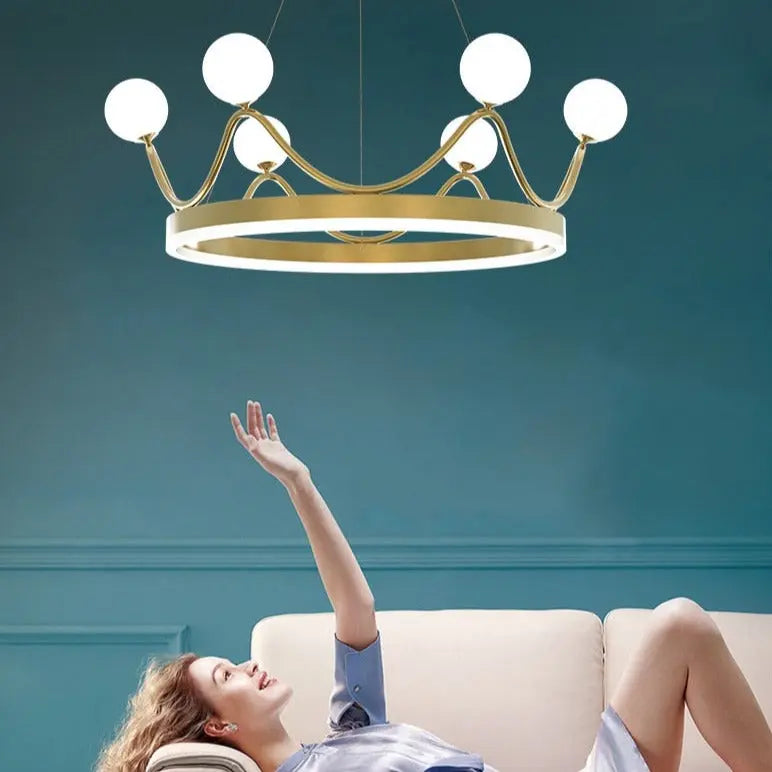 Modern Luxury Crown LED Pendant Lamp Empress™ Spingar.com