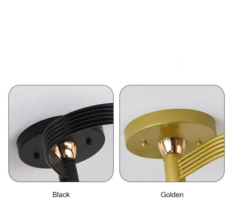 Modern Spiral Shape LED Ceiling Lamp Nara SPINGAR.COM