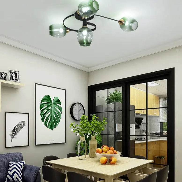 Modern Spiral Shape LED Ceiling Lamp Nara SPINGAR.COM