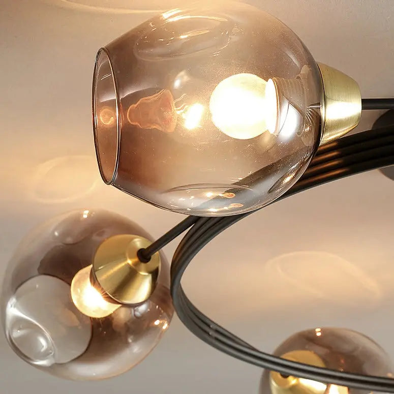 Modern Spiral Shape LED Ceiling Lamp Nara SPINGAR.COM