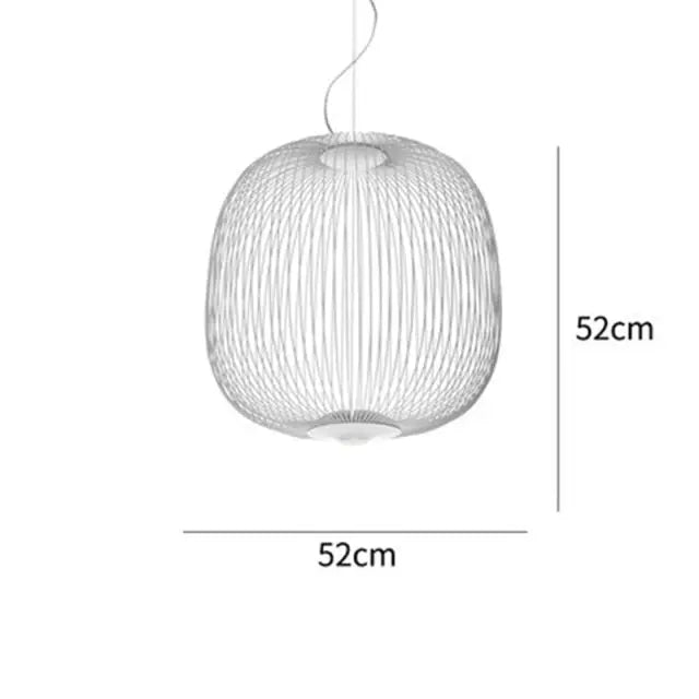 Modern Iron Bird Cage LED Pendant Lamp SPINGAR.COM