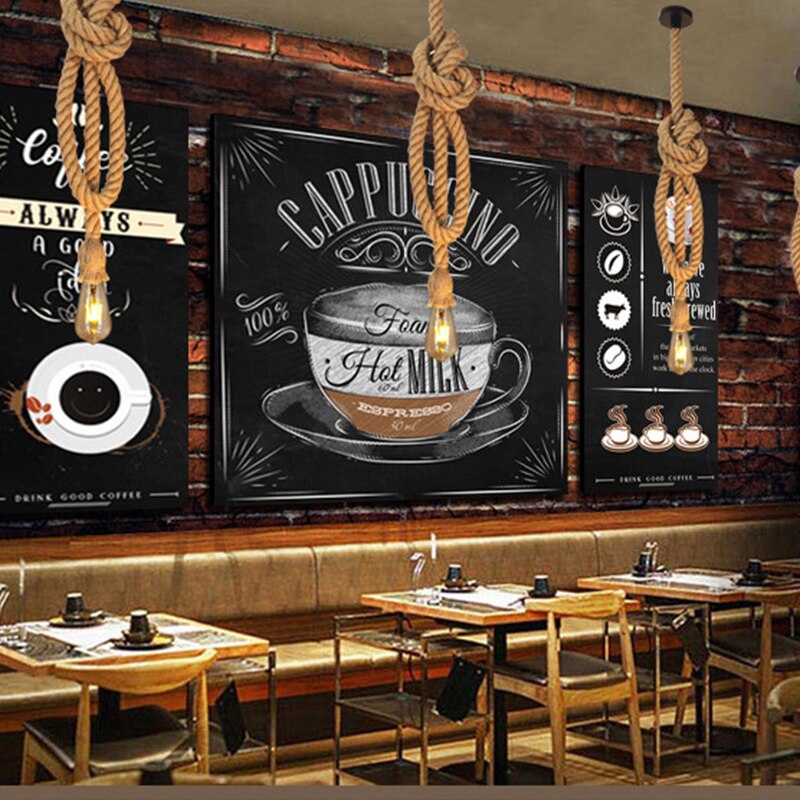 Vintage Rope LED Pendant Light Silas™ Spingar.com