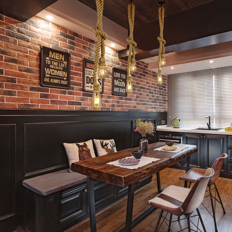 Vintage Rope LED Pendant Light Silas™ Spingar.com