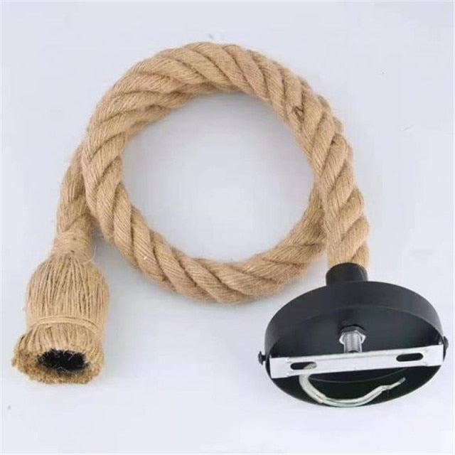 Vintage Rope LED Pendant Light Silas™ Spingar.com