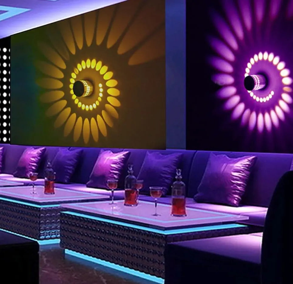 Smart Spiral Hole LED RGB Wall Lamp Lieke™ Spingar.com