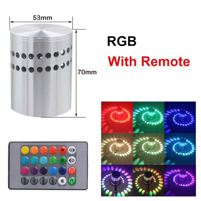Smart Spiral Hole LED RGB Wall Lamp Lieke™ Spingar.com