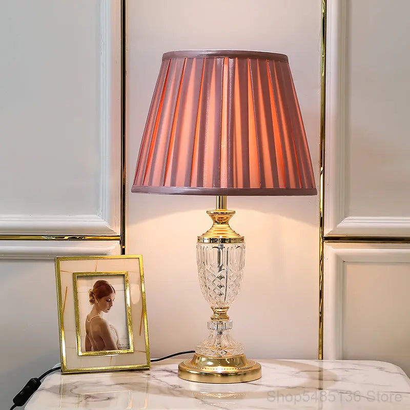 Modern Glass LED Table Light Victoria™ Spingar.com