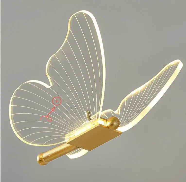 Modern Butterfly LED Stair Spiral Chandelier Eugene™ Spingar.com