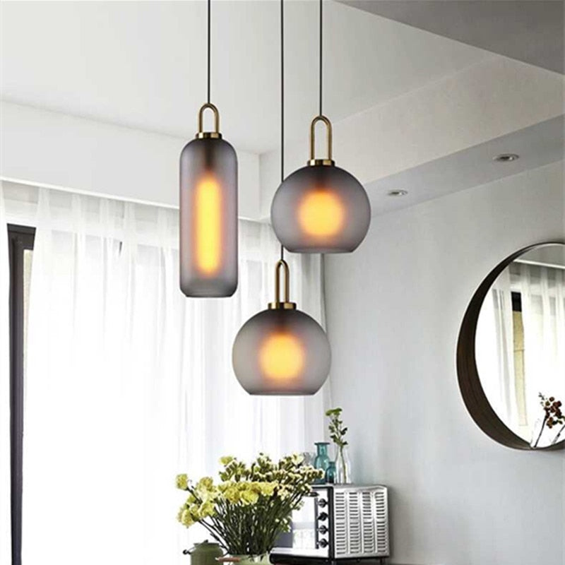 Modern Glass Ball LED Pendant Lamp William™ Spingar.com