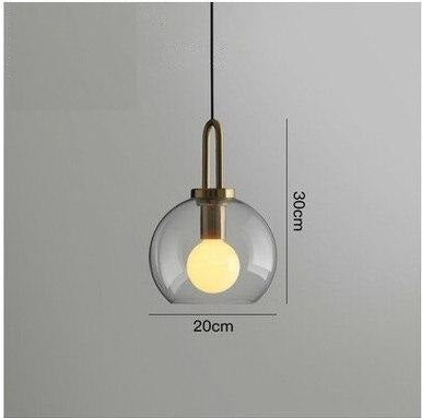 Modern Glass Ball LED Pendant Lamp William™ Spingar.com