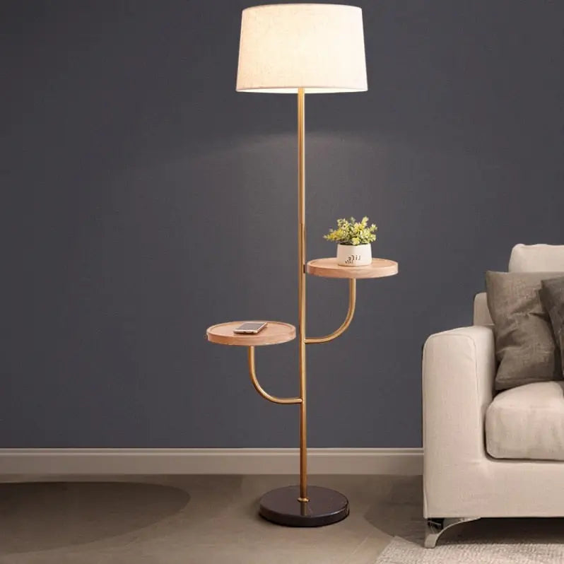 Modern Wooden LED Floor Lamp Francisco™ Spingar.com