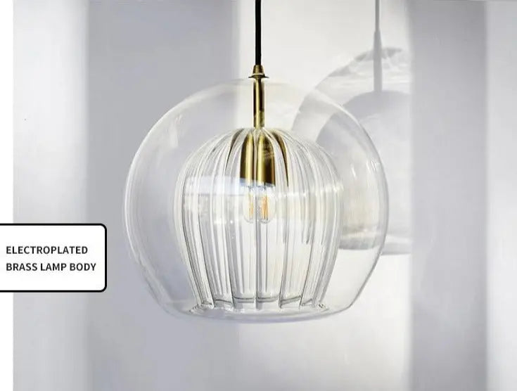 Nordic Glass LED Pendant Lamp Danni SPINGAR.COM