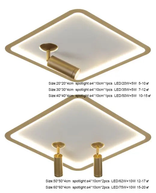 Modern Minimalist LED Ceiling Lamp Carol™ Spingar.com