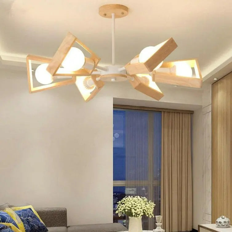 Modern Wood LED Pendant Lamp Kade SPINGAR.COM