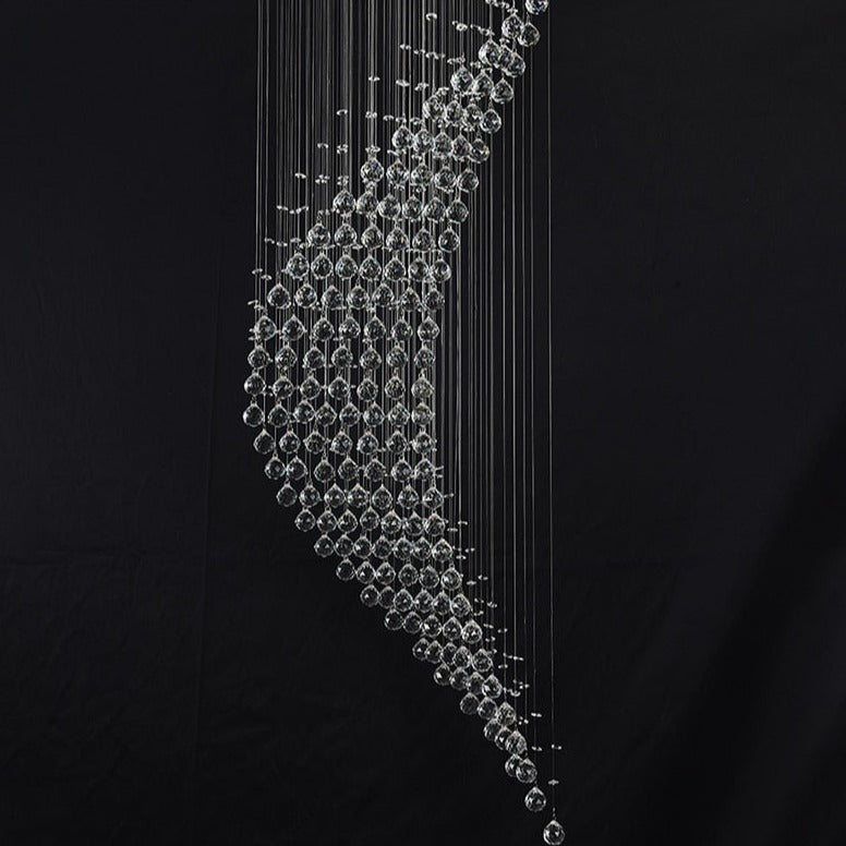 Modern Staircase Crystal LED Chandelier™ SPINGAR.COM