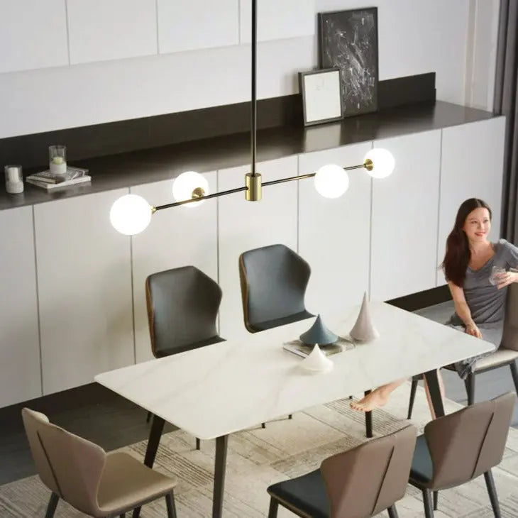 Modern Glass Ball Dinning Room LED Island Pendant Lamp Dilly SPINGAR.COM