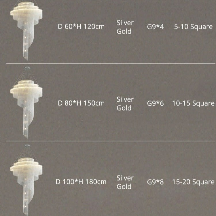 Post-modern Gold LED Chandelier Marilyn™ Spingar.com