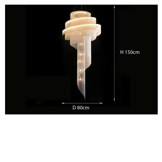 Post-modern Gold LED Chandelier Marilyn™ Spingar.com