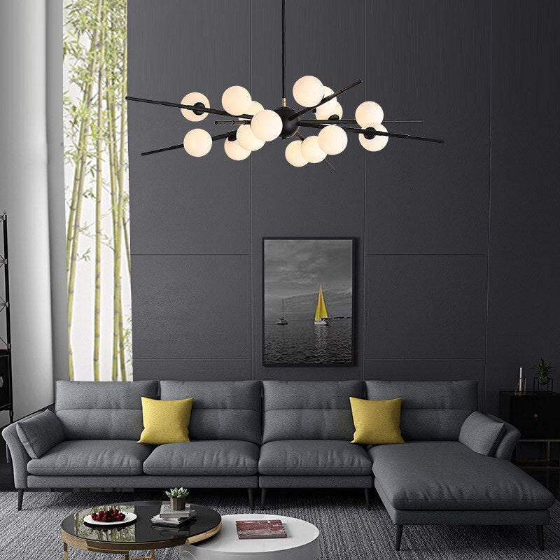 Modern Glass Ball LED Island Pendant Lamp Isabella™ Spingar.com
