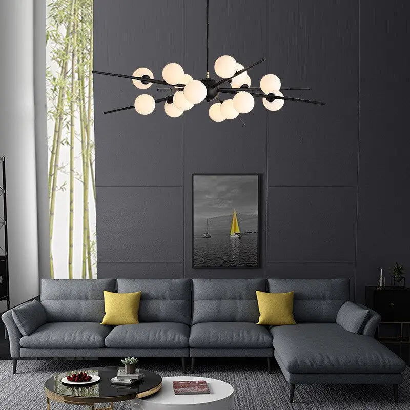 Modern Glass Ball LED Island Pendant Lamp Isabella™ Spingar.com
