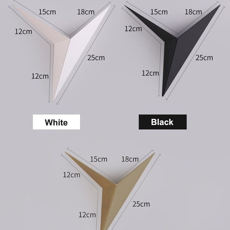 Modern Triangle Shape LED Wall Light Silvano™ Spingar.com