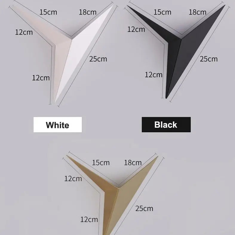 Modern Triangle Shape LED Wall Light Silvano™ Spingar.com