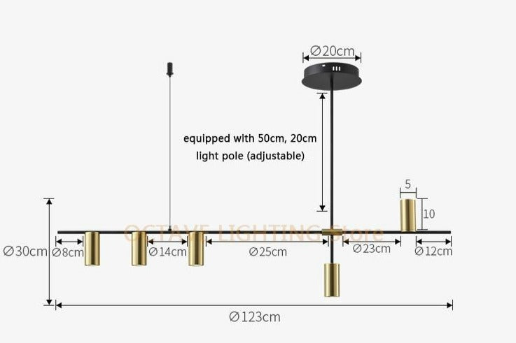 Modern LED Island Pendant Lamp Lucia™ Spingar.com