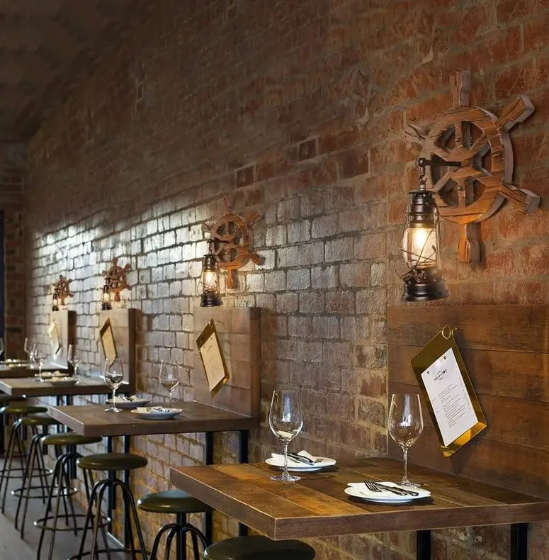 Industrial Windmill Wall Lamp Folki SPINGAR.COM