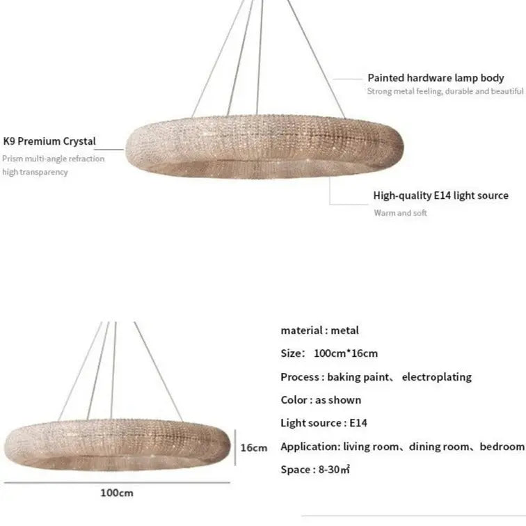 Moderb Crystal LED Chandelier Virginia™ Spingar.com