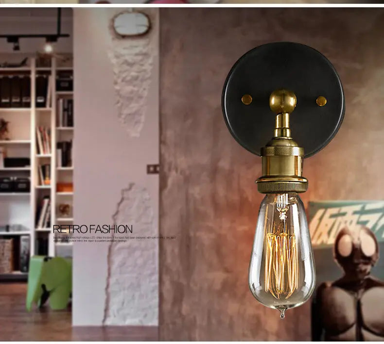 Industrial Retro Vintage Wall Lamp Ethan™ Spingar.com