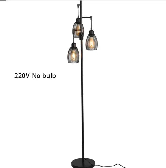 Industrial Vintage LED Floor Light Isidora™ Spingar.com