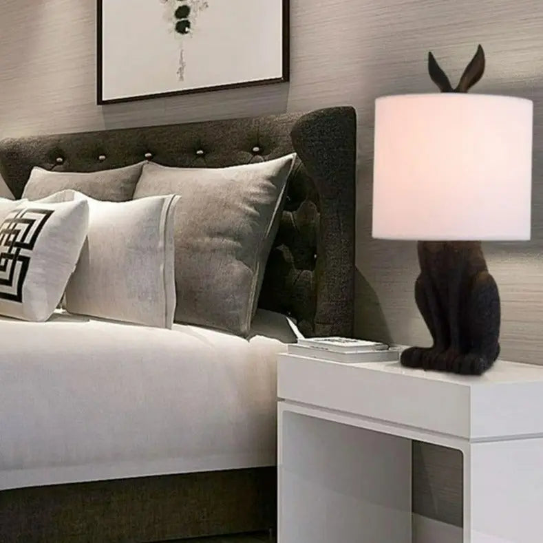 Modern Masked Rabbit Resin LED Table Light Lucas™ Spingar.com