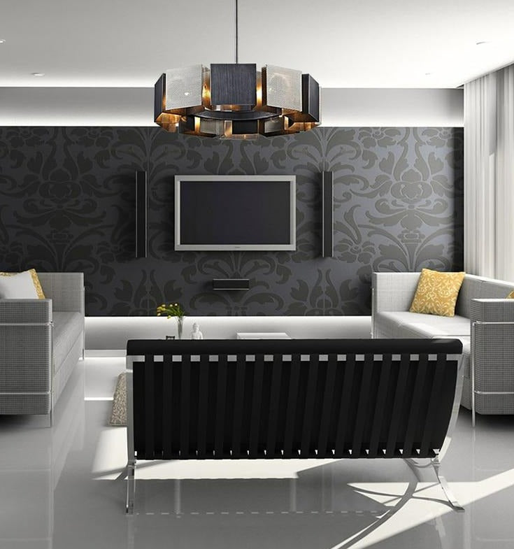 Postmodern Black Metal LED Chandelier Judy™ Spingar.com