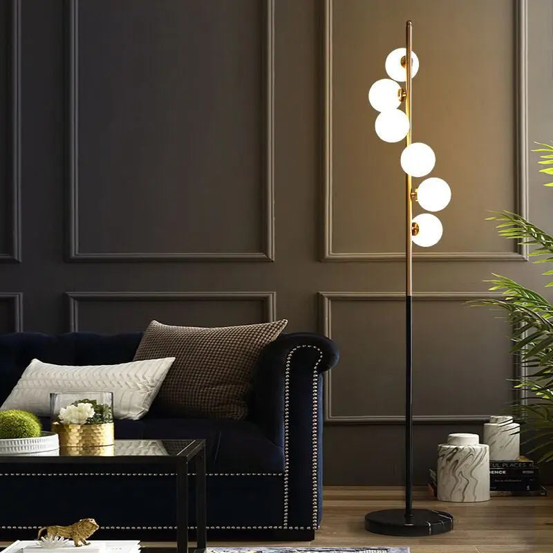 Modern Glass Ball LED Floor Lamp Hugo™ SPINGAR.COM