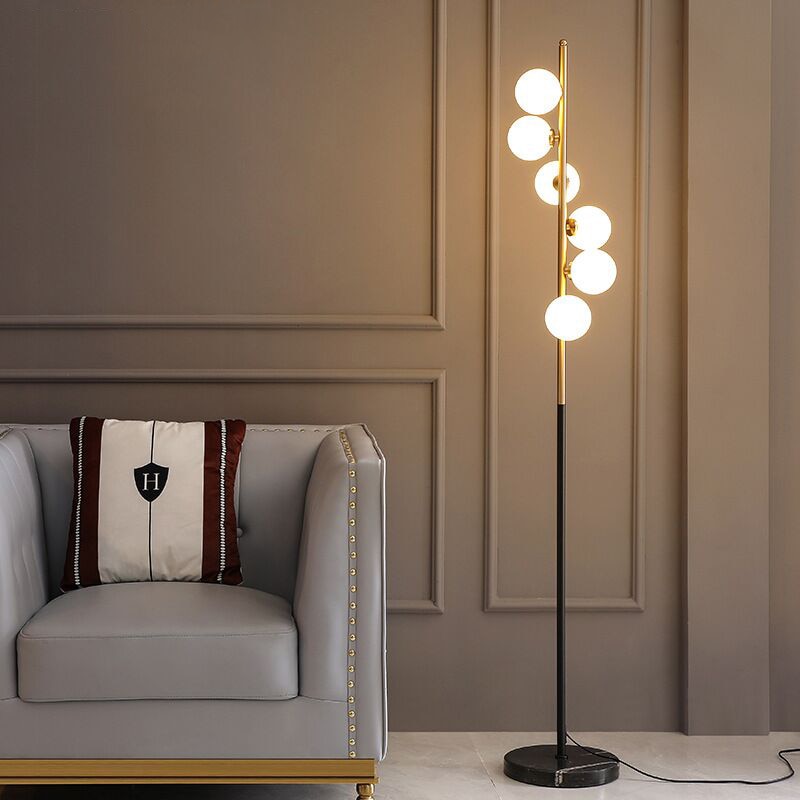 Modern Glass Ball LED Floor Lamp Hugo™ SPINGAR.COM