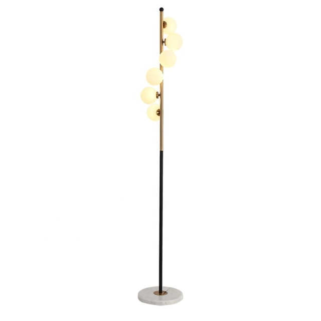Modern Glass Ball LED Floor Lamp Hugo™ SPINGAR.COM