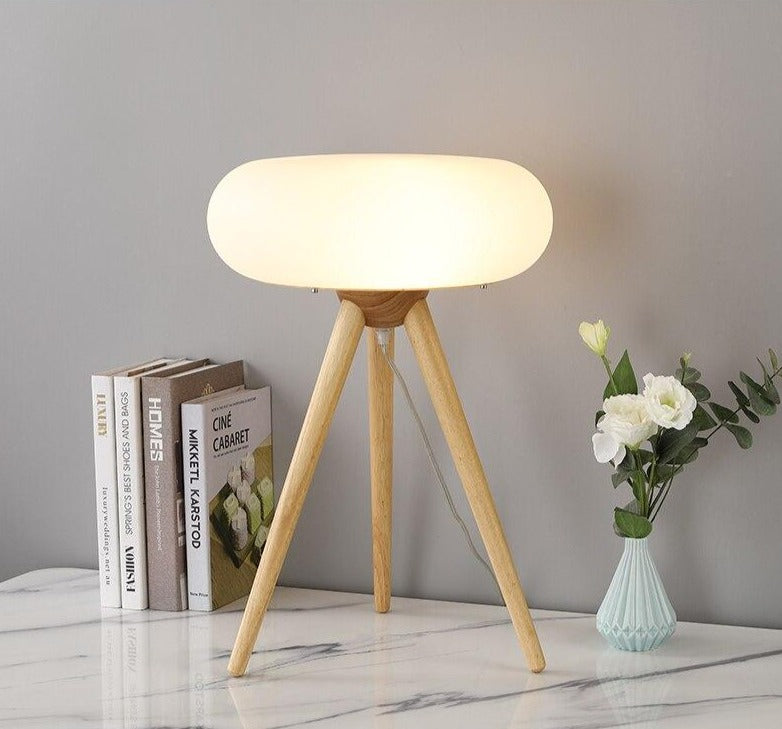 Wooden LED Floor & Table Light Emilia™ Spingar.com