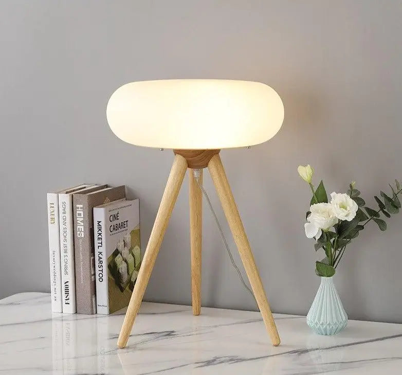 Wooden LED Floor & Table Light Emilia™ Spingar.com