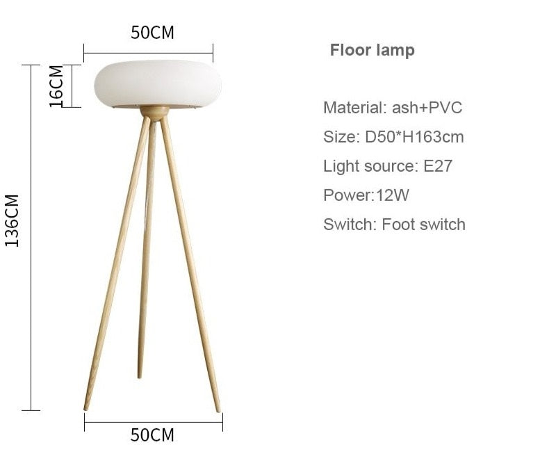 Wooden LED Floor & Table Light Emilia™ Spingar.com