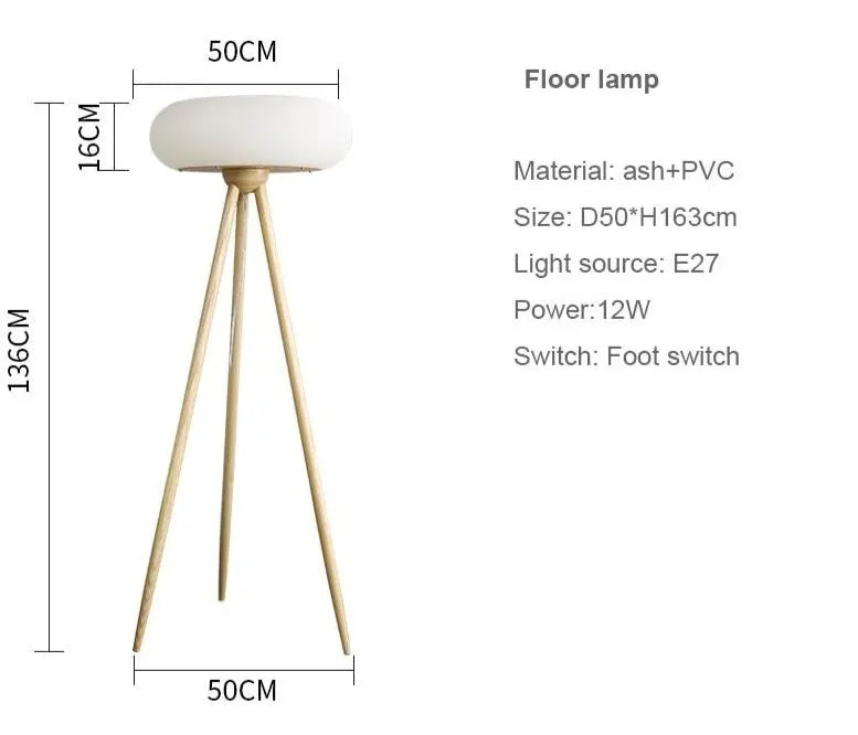 Wooden LED Floor & Table Light Emilia™ Spingar.com