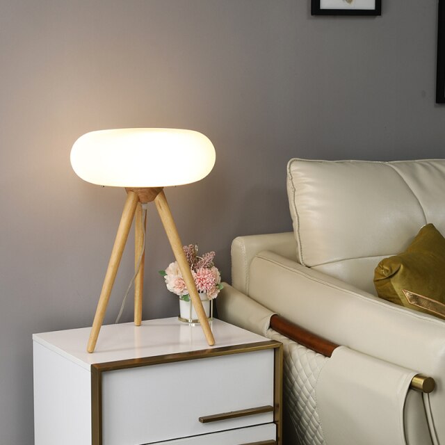 Wooden LED Floor & Table Light Emilia™ Spingar.com